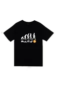 fame-stoned Human Evolution Insan Evrimi Money Evolution Bitcoin Baskılı Oversize Tshirt thumbnail 1