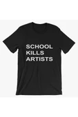 fame-stoned Unisex Siyah Baskılı Tshirt thumbnail 1