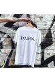 fame-stoned Beyaz Damn Baskılı Tişört thumbnail 1