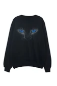 fame-stoned Kedi Baskılı Sweatshirt thumbnail 1