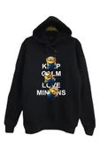fame-stoned Minions Baskılı Kapüşonlu Sweatshirt thumbnail 1
