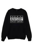 fame-stoned Parental Advısory Baskılı Sweatshirt thumbnail 1