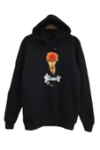 fame-stoned Bleach Baskılı Kapüşonlu Sweatshirt thumbnail 1