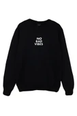 fame-stoned No Bad Vibes Baskılı Sweatshirt thumbnail 1