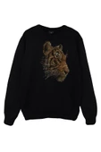 fame-stoned Kaplan Baskılı Sweatshirt thumbnail 1