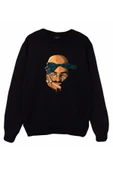 fame-stoned Tupac Shakur Baskılı Sweatshirt thumbnail 1