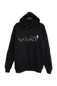 fame-stoned Vikings Baskılı Kapüşonlu Sweatshirt thumbnail 1