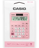 Casio MX12BPK Pembe Masaüstü Hesap Makinesi thumbnail 1