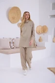 TAŞLI FERMUARLI KETEN TAKIM thumbnail 3