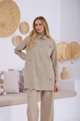 TAŞLI FERMUARLI KETEN TAKIM thumbnail 1