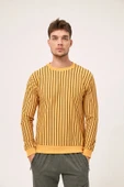 Fulla Moda Çizgili Bisiklet Yaka Sweatshirt thumbnail 2