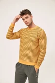 Fulla Moda Çizgili Bisiklet Yaka Sweatshirt thumbnail 1