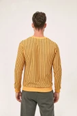 Fulla Moda Çizgili Bisiklet Yaka Sweatshirt thumbnail 3
