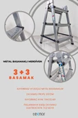 Teknor Kutlu Çift Taraflı 3+3 Metal Merdiven thumbnail 6