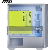 MSI MAG FORCE M100R WHITE GAMING MICRO-TOWER PC KASASI BEYAZ thumbnail 4