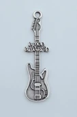 Amon Amarth Elektro Gitar Gümüş Kaplama Kolye Ucu thumbnail 1