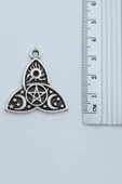 Triquetra Gümüş Kaplama Kolye Ucu thumbnail 2