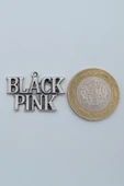 Black Pink Gümüş Kaplama Kolye Ucu thumbnail 3
