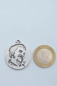 Che Guevara Madalyon Gümüş Kaplama Kolye Ucu thumbnail 3