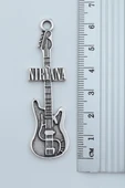 Nirvana Elektro Gitar Gümüş Kaplama Kolye Ucu thumbnail 2