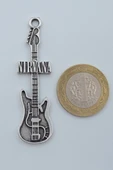 Nirvana Elektro Gitar Gümüş Kaplama Kolye Ucu thumbnail 3