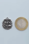 Minimal BTS Army Gümüş Kaplama Kolye Ucu thumbnail 3