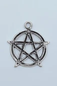 Pentagram Yıldızı Gümüş Kaplama Kolye Ucu thumbnail 1