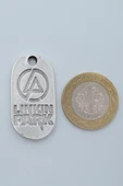 Linkin Park Gümüş Kaplama Deri İp Kolye thumbnail 4