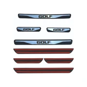 Golf 6 Kapı Eşiği 2010-2013 New Krom Kapı Eşiği 4 Parça Paslanmaz Çelik thumbnail 2