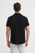 Cazador Örme Erkek K.Kol Gömlek Slim Fit Siyah 2000 thumbnail 2