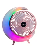 S24 Taşınabilir Masaüstü Pembe Usb Fan thumbnail 1