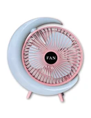S24 Taşınabilir Masaüstü Pembe Usb Fan thumbnail 2