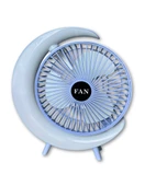 S24 Taşınabilir Masaüstü Mavi Usb Fan thumbnail 2