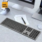 Nettech NT-KM01 Çoklu Cihaz Kablosuz Bluetooth Klavye thumbnail 3