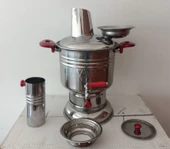 Yaren Paslanmaz Krom Çelik Semaver 4 Litre thumbnail 5