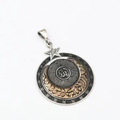 BlackCraft Hat Yazılı Hilal Erkek Kolye thumbnail 5
