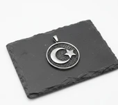 BlackCraft Gümüş Ayyıldız Erkek Kolye thumbnail 3