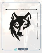 Kurt Sticker 17x17 Cm Siyah thumbnail 2