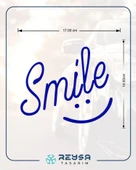 Smile Sticker 17x17 Cm Mavi thumbnail 2