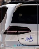 Smile Sticker 17x17 Cm Mavi thumbnail 4