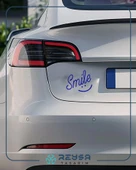 Smile Sticker 17x17 Cm Mavi thumbnail 3