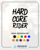 Hard Core Rider Sticker 17x17 Cm Siyah thumbnail 1
