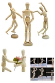 Eskiz Mankeni Ahşap Model 30 cm Manken Modelling thumbnail 9