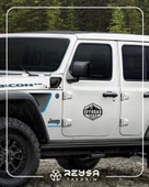 Offroad ve Dağ Sticker 17x17 Cm Siyah thumbnail 3