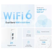TP-Link Deco X10 1500 Mbps 3lü Router thumbnail 2