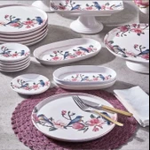 Fecra Pink Bird 18 Parça Servis ve Sunum Seti thumbnail 1