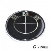 BMW 72 mm Arka Bagaj Amblem Logo Siyah thumbnail 1