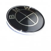 BMW 72 mm Arka Bagaj Amblem Logo Siyah thumbnail 2