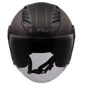 LS2 AIRFLOW 2 COVER MAT SİYAH-GRİ KASK thumbnail 2