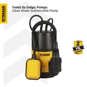 RTM814 Temiz Su Dalgıç Pompa 400 W 8 Mt thumbnail 2